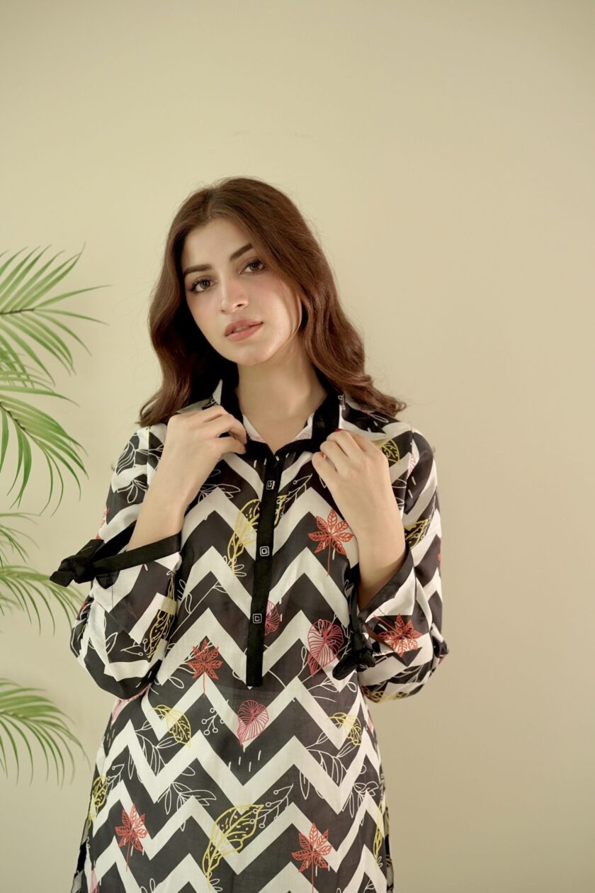 Zig Zag Black - Kurti - 1P - Image 2