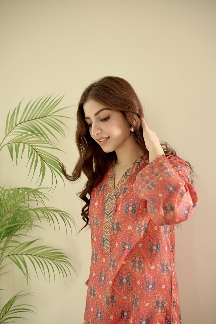 Dark Coral - Kurti - 1P - Image 3