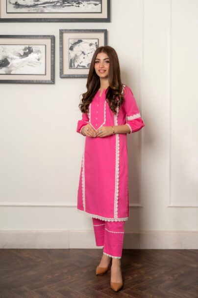 Pink - Daily Wear Pret - 2P