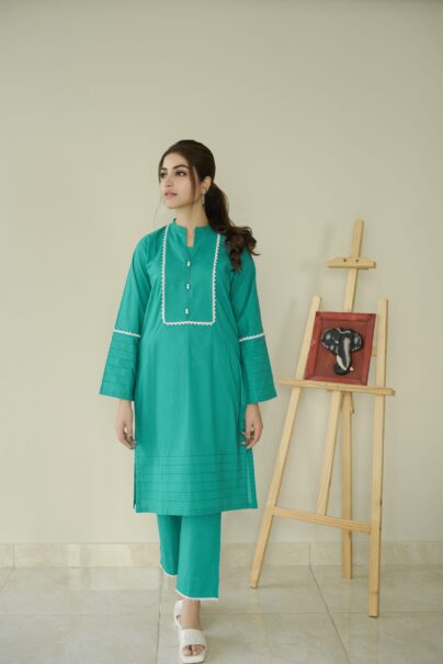 Teal - Daily Wear Pret - 2P